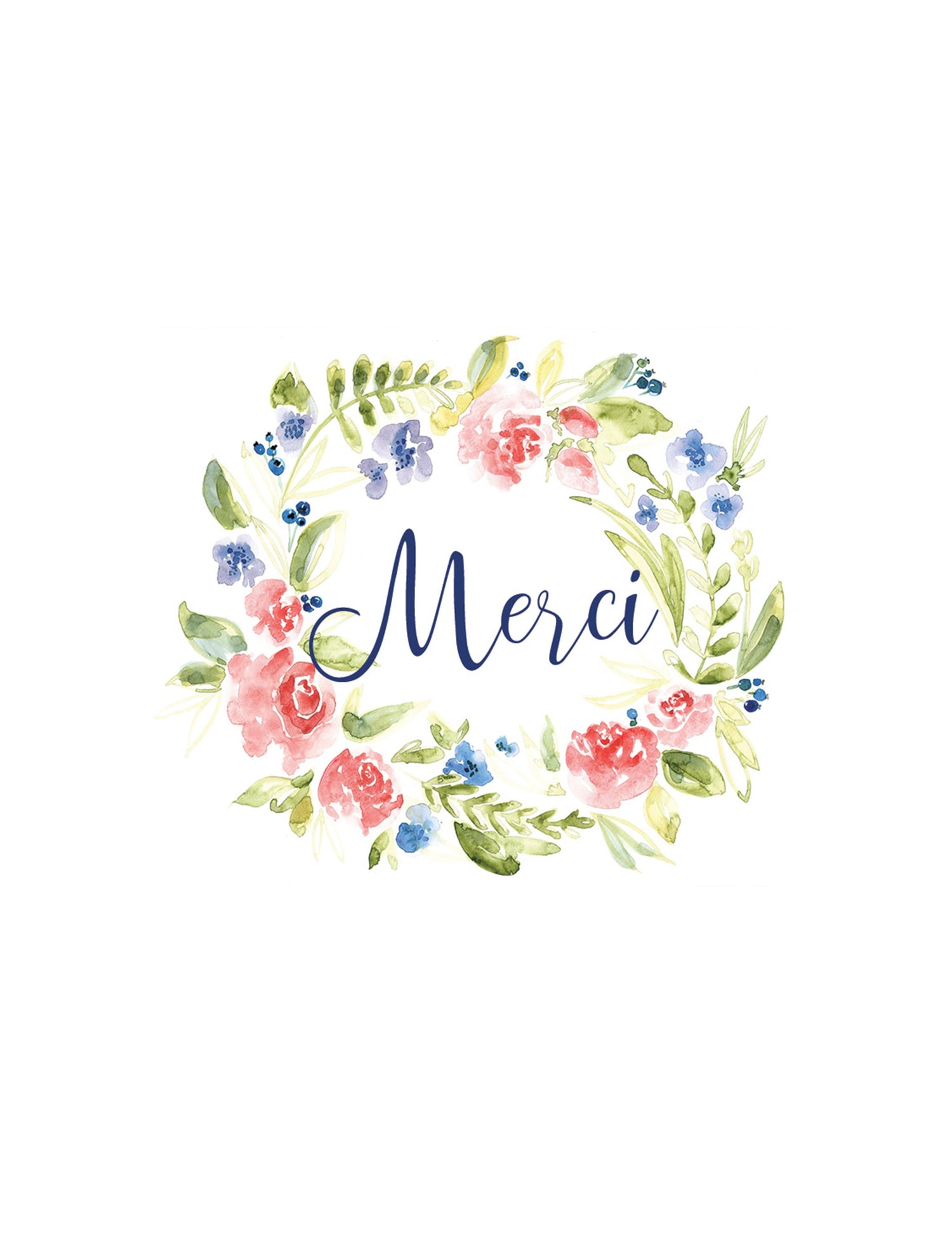 Carte de souhaits - Merci. Vendue chez Tah-dah ! 