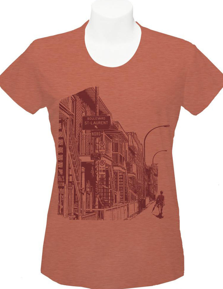 t-shirt urbain pour femme - Blv St-Laurent. Vendu chez Tah-dah ! 