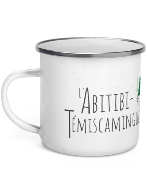 Tasse en émail - L'Abitibi-Témiscamingue