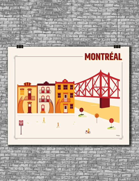Affiche - Architecture Montréal. Vendue chez Tah-dah ! 