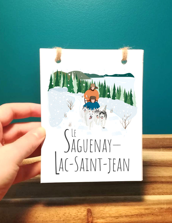 Carnet de notes - Saguenay Lac-Saint-Jean Hiver. Vendu chez Tah-dah ! 