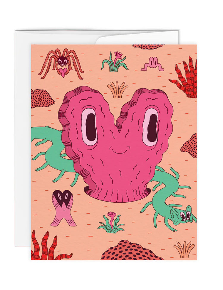 Carte de souhaits - Bizarre Love. Vendu chez Tah-dah ! 