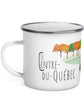 Tasse en émail région du Québec - Le Centre-du-Québec. Vendue chez Tah-dah ! 