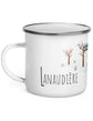 Tasse en émail région du Québec - Lanaudière. Vendue chez Tah-dah ! 