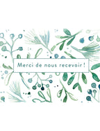 Carte de noël - Merci de Nous Recevoir !