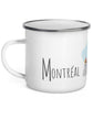 Tasse en émail région du Québec - Montréal marché jean-talon. Vendue chez Tah-dah ! 
