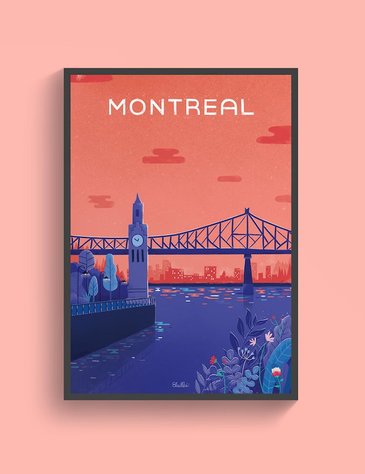 Affiche - Vieux-Port de Montréal. Vendue chez Tah-dah ! 
