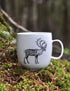Tasse en porcelaine - le Caribou. Vendue chez Tah-dah ! 