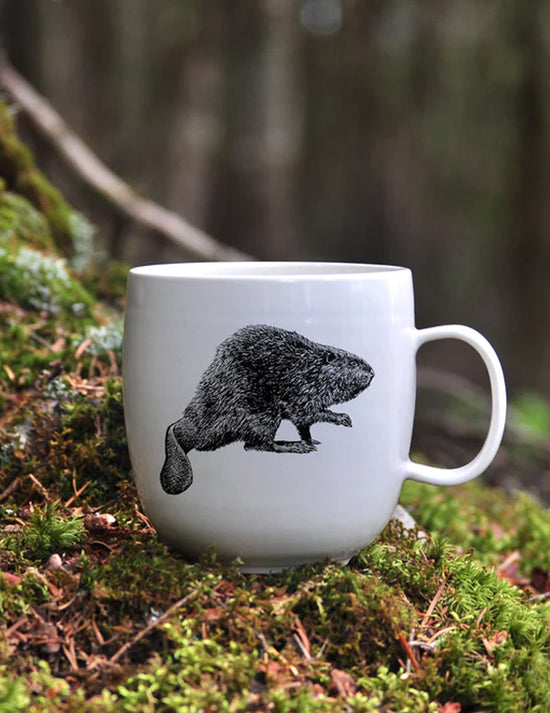 Tasse en porcelaine - le Castor. Vendue chez Tah-dah ! 