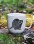 Tasse en porcelaine - Raton laveur. Vendue chez Tah-dah ! 