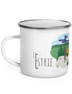 Tasse en émail - L'Estrie