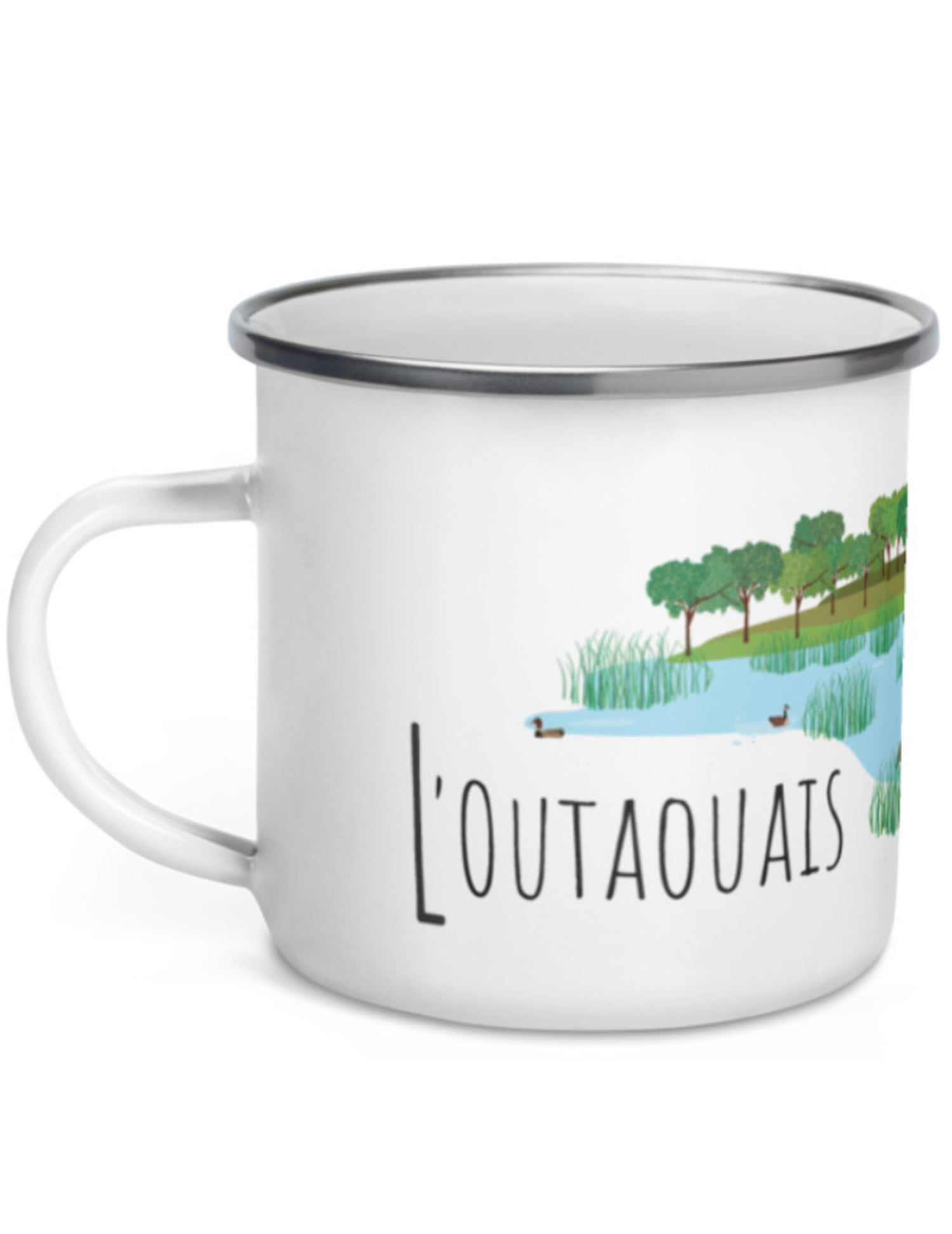 Tasse en émail région du Québec : L&