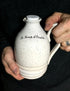 Pot de sirop en céramique vierge écrit : le sirop d&