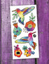 Tatouages temporaires pour enfants. Les colibris. Vendus chez Tah-dah ! 