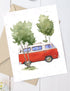 Carte de souhaits plantable  - Westfalia rouge